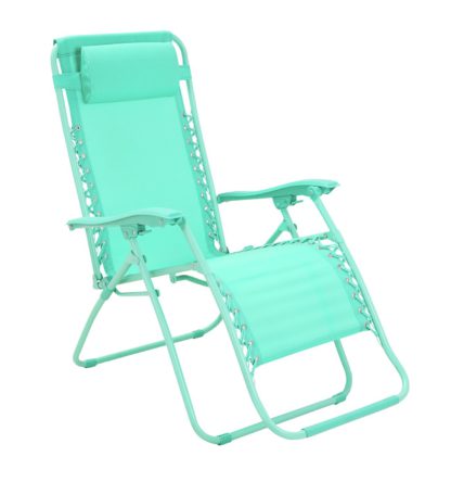 An Image of Argos Home Zero Gravity Sun Lounger - Teal