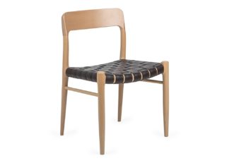 An Image of Heal's Oliver Chair Brown Leather