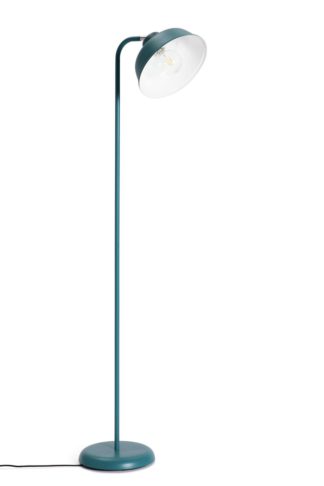 An Image of Habitat Benson Floor Lamp - Blue