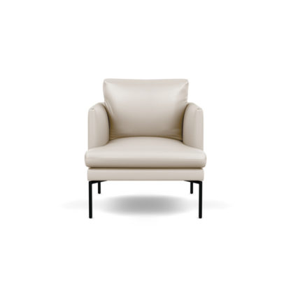 An Image of Heal's Matera Armchair Leather Stonewash Light Brown 274