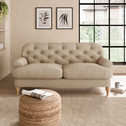 An Image of Canterbury Cosy Marl 2 Seater Sofa Cosy Marl Granite