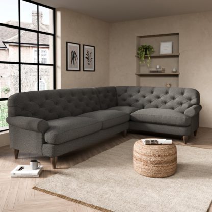 An Image of Canterbury Cosy Marl Right Hand Corner Sofa Cosy Marl Granite