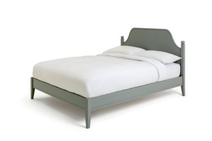 An Image of Habitat Bardot Double Bed frame - Grey