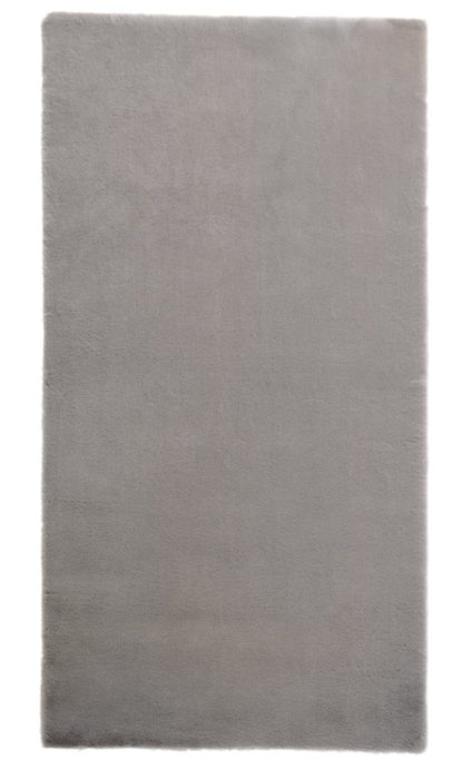 An Image of Habitat Supersoft Faux Fur Shaggy Rug - 80x150cm - Grey