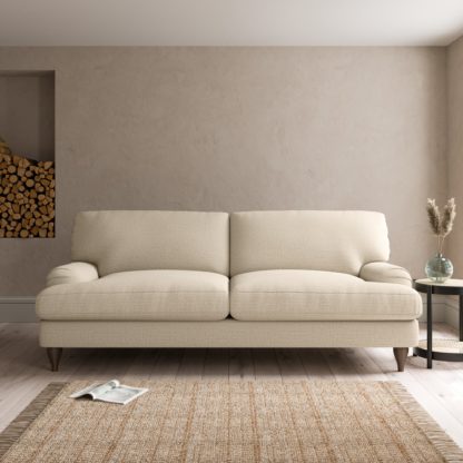 An Image of Darwin Textured Weave 4 Seater Sofa Textured Weave Graphite