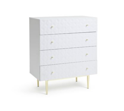 An Image of Habitat Sienna 4 Drawer Chest - White