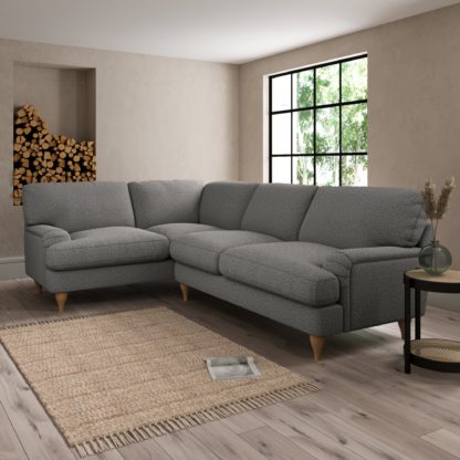 An Image of Darwin Cosy Marl Left Hand Corner Sofa Cosy Marl Granite