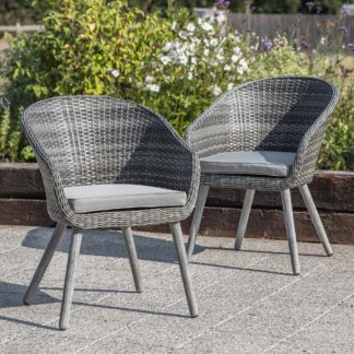 An Image of Georgiana Set of 2 Grey Chairs Grey