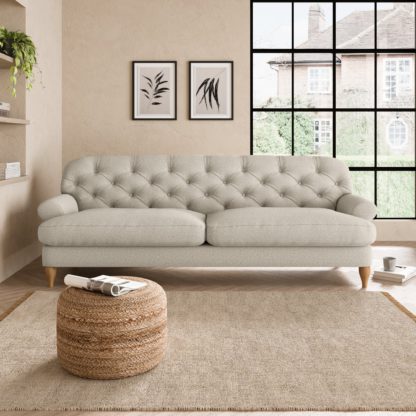 An Image of Canterbury Cosy Marl 4 Seater Sofa Cosy Marl Granite