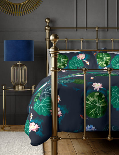 An Image of M&S Pure Cotton Waterlily Bedding Set