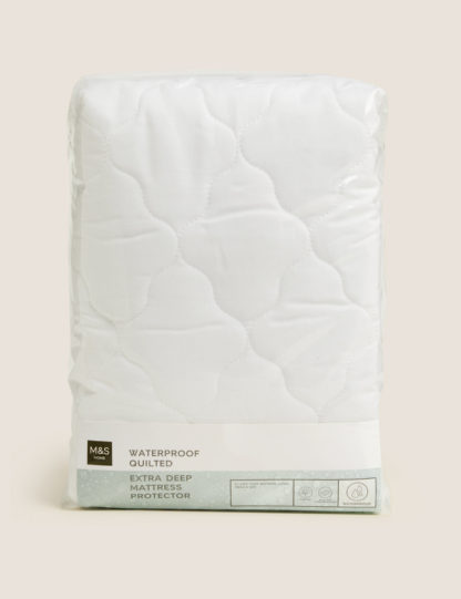 An Image of M&S Quilted Waterproof Extra Deep Mattress Protector