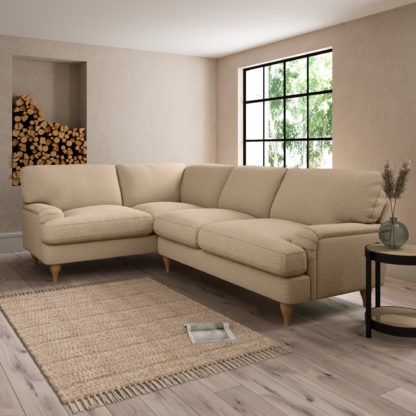 An Image of Darwin Cosy Marl Left Hand Corner Sofa Cosy Marl Granite