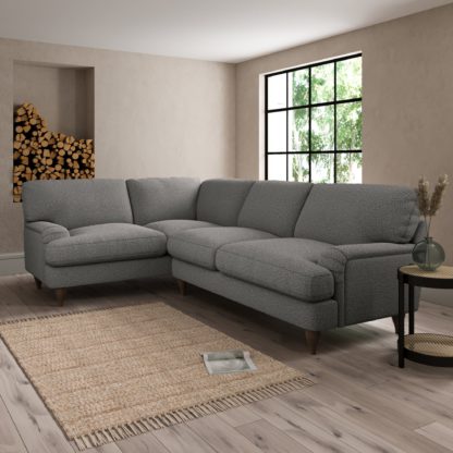 An Image of Darwin Cosy Marl Left Hand Corner Sofa Cosy Marl Granite