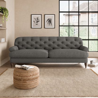 An Image of Canterbury Cosy Marl 4 Seater Sofa Cosy Marl Granite