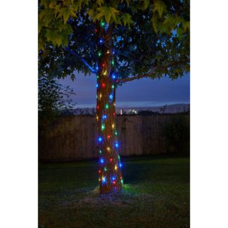 An Image of Solar Company 200 Multi Coloured Copper Wire String Light