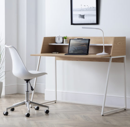 An Image of Palmer Oak and White Desk