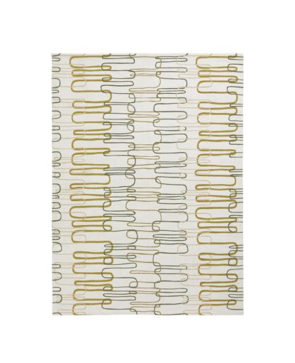 An Image of Habitat Squiggle Flatweave Cotton Rug - 120x160cm - Cream