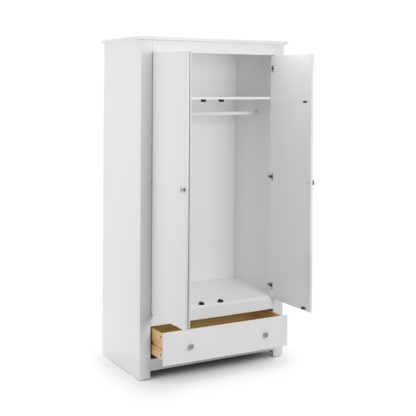 An Image of Radley White 2 Door Combination Wardrobe