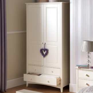 An Image of Cameo Stone White Combination Wardrobe