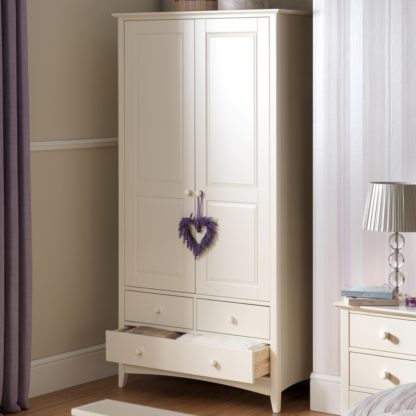 An Image of Cameo Stone White Combination Wardrobe