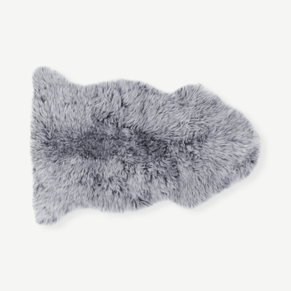 An Image of Helgar Sheepskin 60 x 90cm, Grey