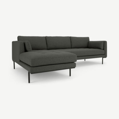 An Image of Harlow Left Hand Facing Chaise End Corner Sofa, Hudson Grey