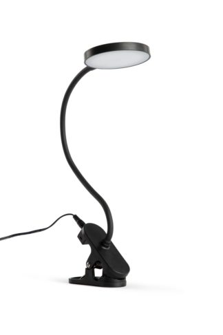 An Image of Habitat Mopsa Clip Lamp - Black