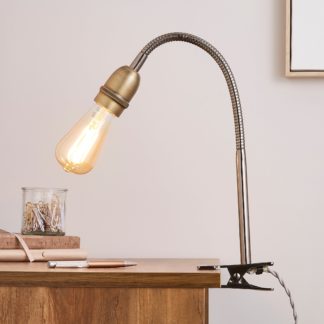 An Image of Marsden Clip On Task Lamp Pewter