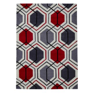 An Image of Hong Kong 7526 Rug Red