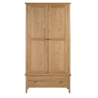 An Image of Cotswold Double Wardrobe Light Oak