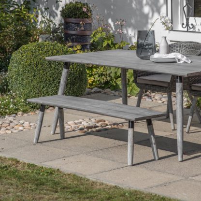 An Image of Georgiana 2 Seater Bench Grey