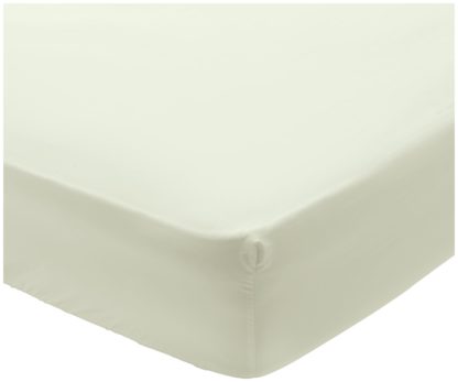 An Image of Argos Home 400TC Egyptian Cotton 35cm Fitted Sheet - Single