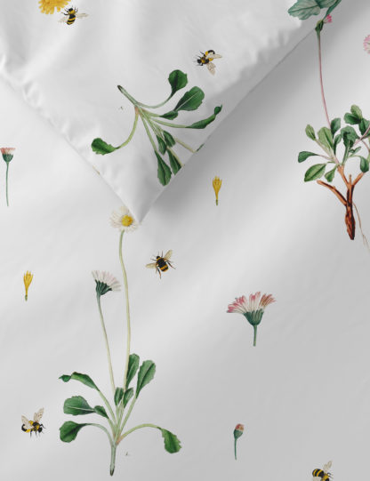 An Image of M&S Pure Cotton Floral Bedding Set