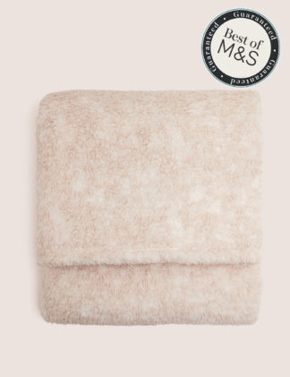 An Image of M&S Teddy Fleece Throw