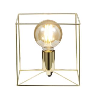 An Image of Edge Table Lamp - Satin Brass