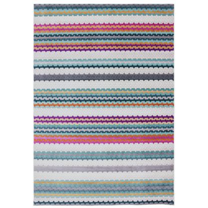 An Image of Asiatic Skye Striped Rectangle Rug - 160x240cm