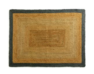 An Image of Habitat Braided Jute Flatweave Rug - 120x160cm - Natural