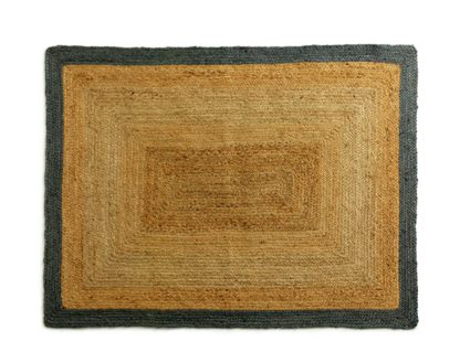 An Image of Habitat Braided Jute Flatweave Rug - 120x160cm - Natural