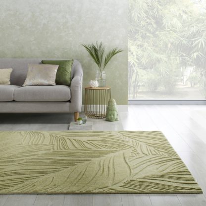 An Image of Lino Leaf Rug Grey