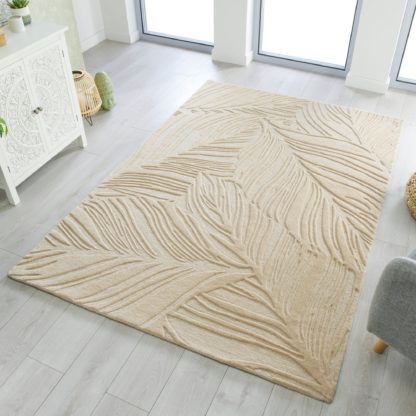 An Image of Lino Leaf Rug Grey