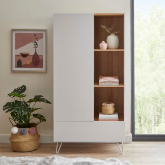 An Image of Penelope Grey Double Wardrobe Dove (Grey)