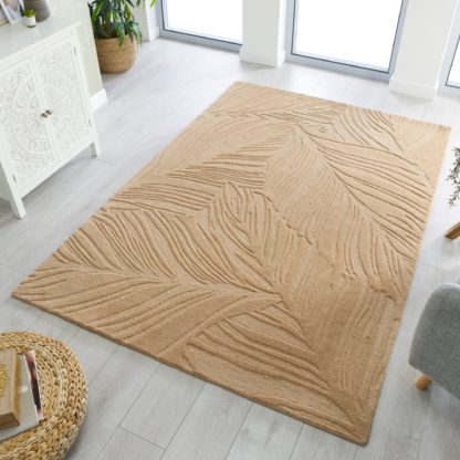 An Image of Lino Leaf Rug Grey