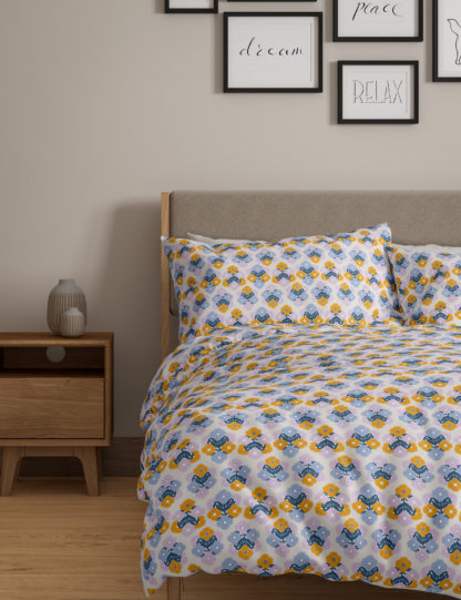 An Image of M&S Cotton Rich Floral Bedding Set