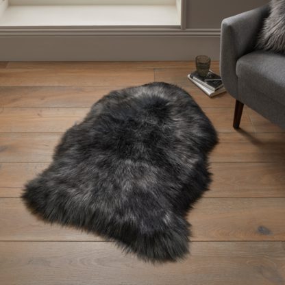 An Image of Siberia Single Pelt Faux Sheepskin Rug Siberia Brown