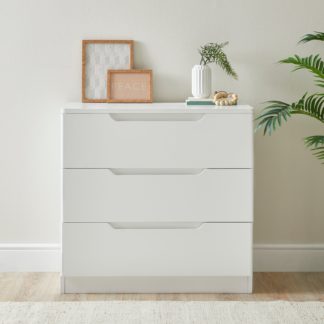 An Image of Larson 3 Drawer Chest White