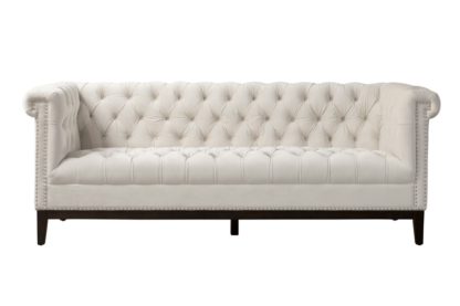 An Image of Bergmann Three Seat Sofa - Chalk