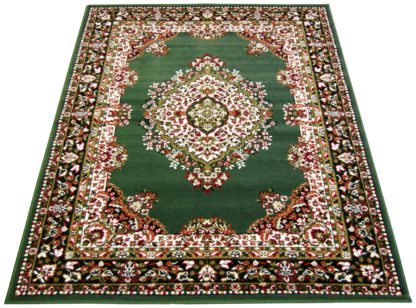 An Image of Maestro Traditional Rug - 60x110cm - Green.