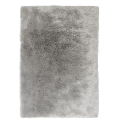 An Image of Faux Sheepskin Rug Cream