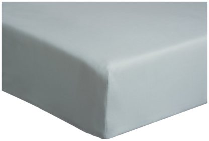 An Image of Argos Home Cotton Rich 28cm Fitted Sheet - Single