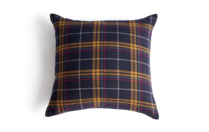 An Image of Habitat Manor House Check Wool Cushion - Multi - 50x50cm